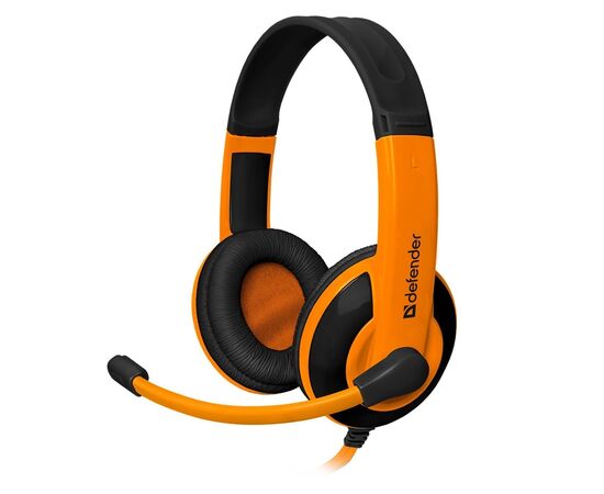  Компьютерная гарнитура Defender G-120 Warhead 2x3,5 mm jack (black/orange) 