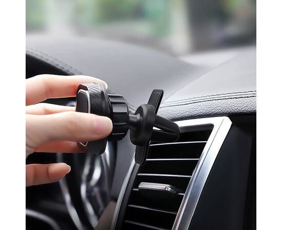  Держатель автомобильный Hoco CA52 Intelligent air outlet on-car holder (black/grey) 