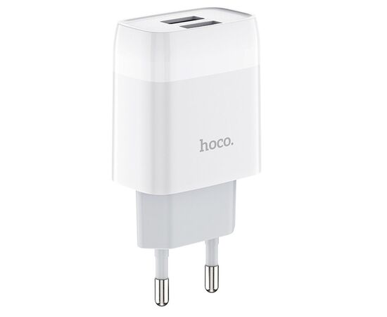  Адаптер Сетевой Hoco C73A 2USB/5V/2.4A (white) 