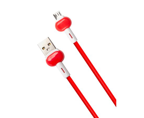  Дата-Кабель Red Line Candy USB - Micro USB, красный 