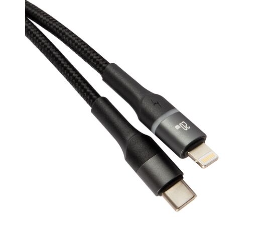  Дата-Кабель USAMS US-SJ538 U76 Type-C - Lightning PD Fast Charging, 1.2m, черный(SJ538USB01) 