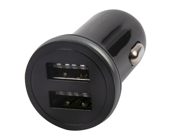  АЗУ USAMS 2 USB (модель US-CC050), 2.4А, черный (CC50GC01) 