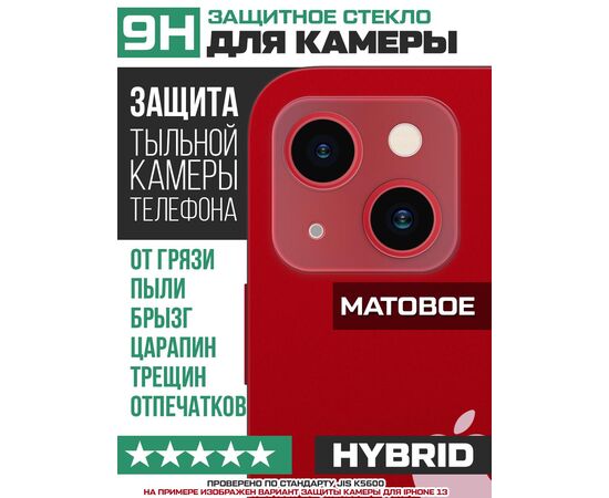  Стекло защитное гибридное МАТОВОЕ Krutoff для камеры Vsmart Live (2 шт.) 