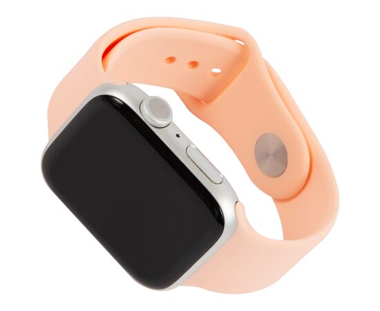  Ремешок силиконовый MB для Apple watch - 38-40 mm (S3/S4/S5 SE/S6), грейпфрут 
