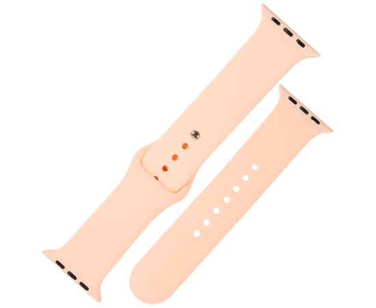  Ремешок силиконовый MB для Apple watch - 38-40 mm (S3/S4/S5 SE/S6), грейпфрут 