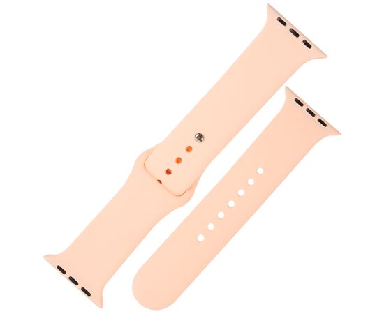  Ремешок силиконовый MB для Apple watch - 38-40 mm (S3/S4/S5 SE/S6), грейпфрут 