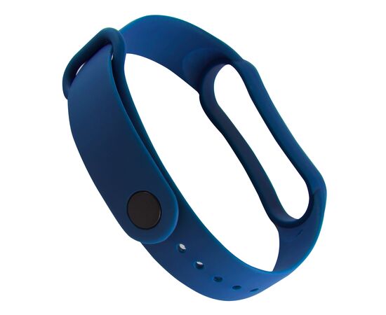  Ремешок силиконовый для фитнес-браслета Xiaomi Mi Band 5/ Mi Smart Band 6, темно-синий 