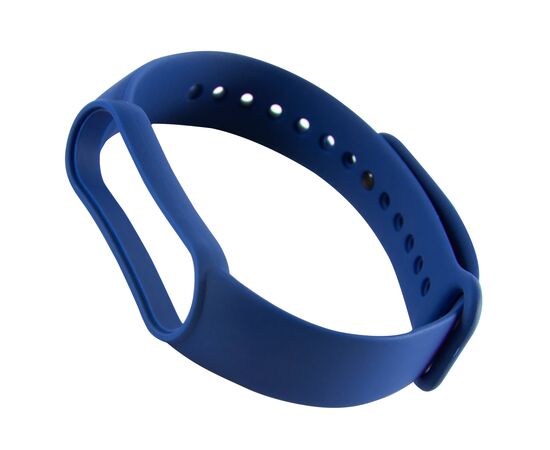  Ремешок силиконовый для фитнес-браслета Xiaomi Mi Band 5/ Mi Smart Band 6, темно-синий 