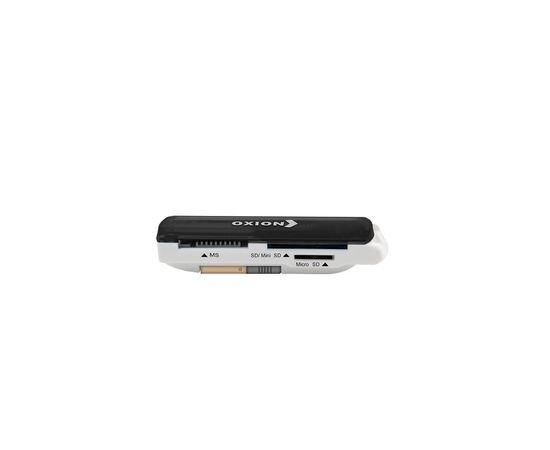  Картридер Oxion, поддержка форматов SD, SDHC, RS MMC, Micro SD, M2, MS PRO Duo, Mini sd (OCR004BK).,Черный 