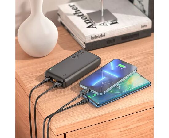  Внешний аккумулятор Hoco J101A 20000mAh 2USB/Type-C (black)(212729) 