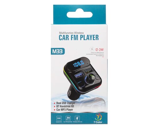  Автомобильный FM-трансмиттер - M32 2USB (black) (212236) 