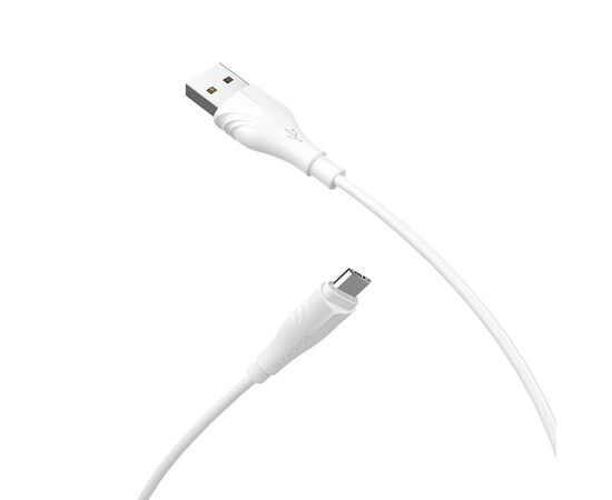  Кабель USB - micro USB Borofone BX18 Optimal, 100 см, (white) 2А (white) (122957) 
