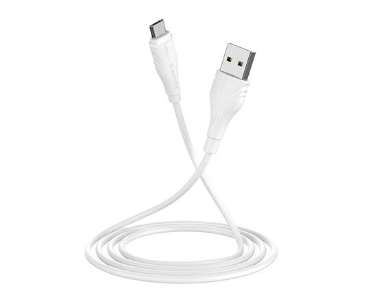  Кабель USB - micro USB Borofone BX18 Optimal, 100 см, (white) 2А (white) (122957) 