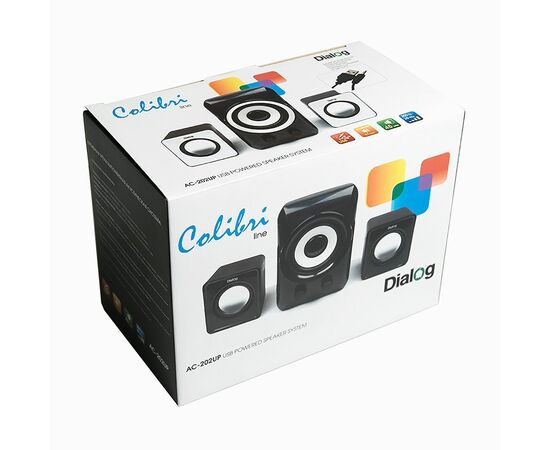  Компьютерная акустика Dialog Colibri AC-202UP (black/white) (84206) 