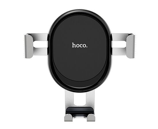  Держатель автомобильный Hoco гравитационный CA56 в дефлектор (black silver) (214043) 