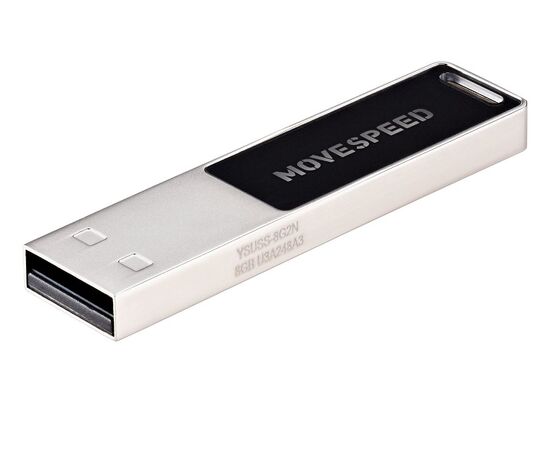  USB  8GB  Move Speed  YSUSS  металл  серебро (с подсветкой) 