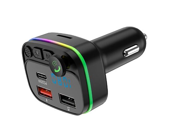  Автомобильный FM-трансмиттер - P3 PD 2USB/Type-C (black) (212249) 