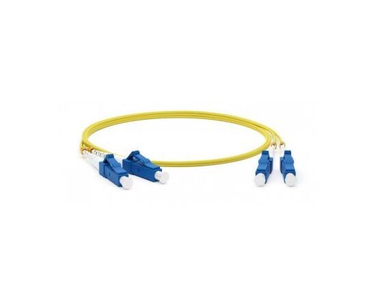  Патч-корд LANMASTER (TWT-2LC-2LC/SU-2.0) оптический TWT, PVC, дуплексный, LC/UPC-LC/UPC, SM OS2, 2.0 м 