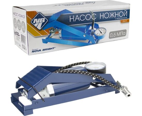 Насос NOVA BRIGHT 31675 ножной с манометром, 500 см3 