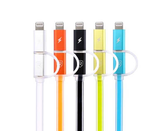  Кабель USB - Multi connector Remax RC-020t Aurora 100см 1,5A (white) (73879) 