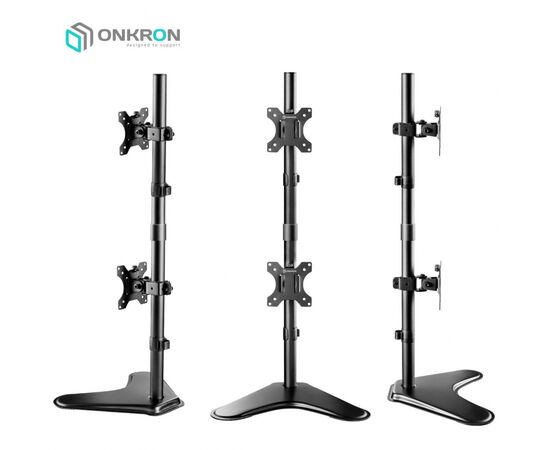  Кронштейн для мониторов Onkron D208FS черный 13"-32" макс.16кг настольный поворот и наклон 
