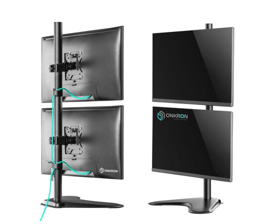  Кронштейн для мониторов Onkron D208FS черный 13"-32" макс.16кг настольный поворот и наклон 
