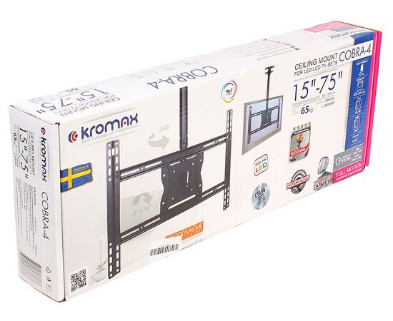  Кронштейн для телевизора Kromax Cobra-4 черный 