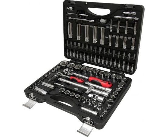  Набор головок торцевых и вставок JTC H110B-B72 1/4" 1/2" 6-гранных/кейс/110 предметов 