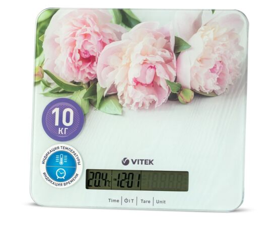  Весы кухонные Vitek VT-2414 цветы 