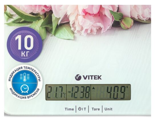 Весы кухонные Vitek VT-2414 цветы 