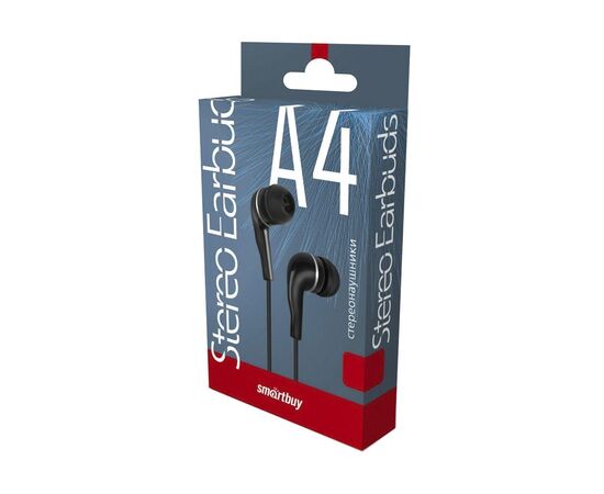  Проводные наушники внутриканальные Smart Buy SBE-011K A4 Jack 3,5 (black) (111979) 