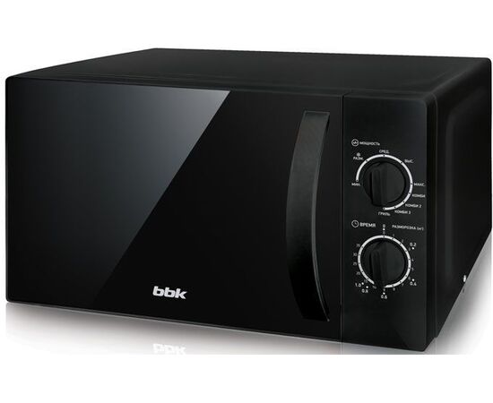  Микроволновая Печь BBK 20MWG-739M/B чёрный 20 литров, кварцевый гриль, механическое управление, 700 Вт 