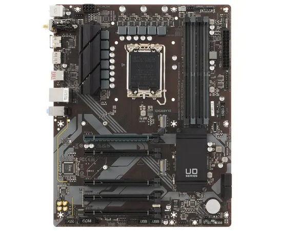  MB s1700 Gigabyte B760 DS3H AX, Intel B760, 4xDDR4-3200 МГц, 5xPCI-Ex16, 2xM.2, Standard-ATX 