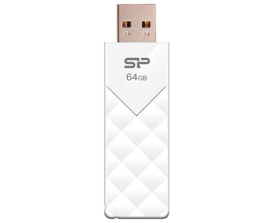  Flash Drive 64G USB 2.0 SiliconPower Ultima U03 White (SP064GBUF2U03V1W) 