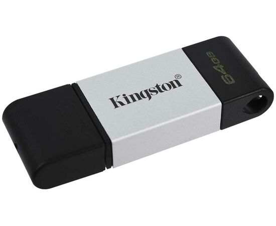  USB-флешка Kingston DataTraveler 80 M (DT80M/64GB) 64Gb Type-C USB3.2 черный 
