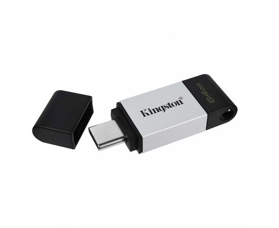  USB-флешка Kingston DataTraveler 80 M (DT80M/64GB) 64Gb Type-C USB3.2 черный 