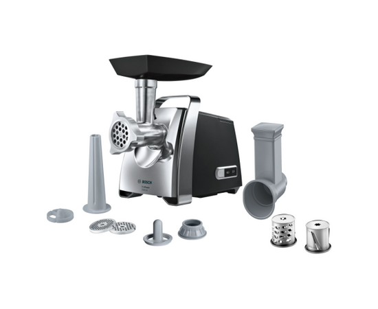  Мясорубка Bosch MFW67440 черный/серебристый 