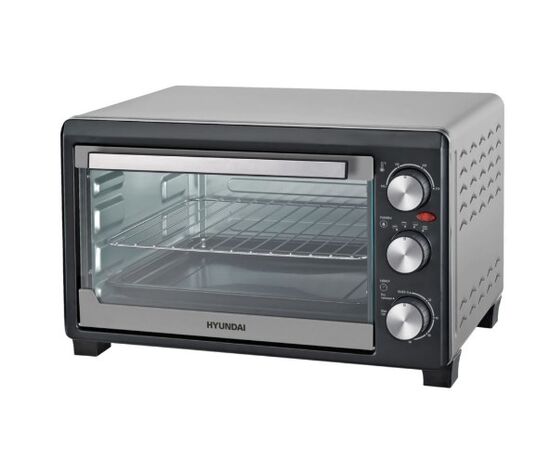  Мини-печь Hyundai MIO-HY072 23л. 1500Вт серебристый/черный 
