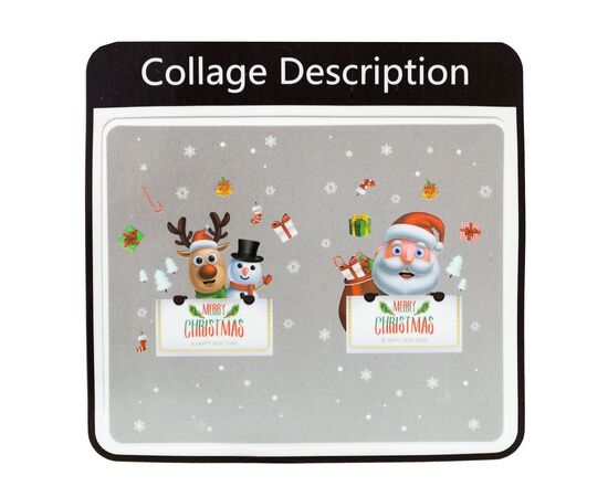  Наклейка - витражная 07 New Year (multicolor) (211376) 