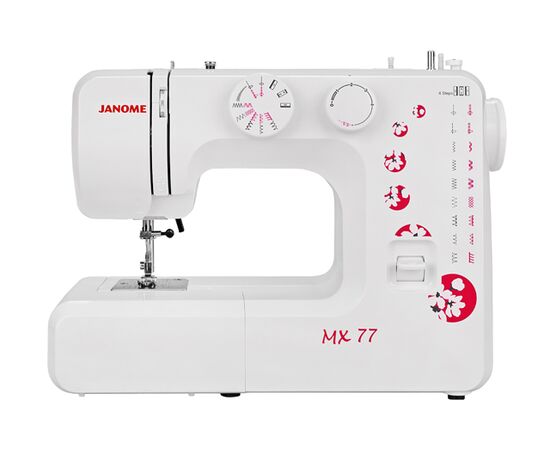  Швейная машина Janome MX 77 (MX 77), электромеханическое управление, качающийся челнок, количесство операций: 15 