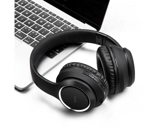  Наушники полноразмерные HOCO W28 Journey, bluetooth, цвет: чёрный (1/30) 