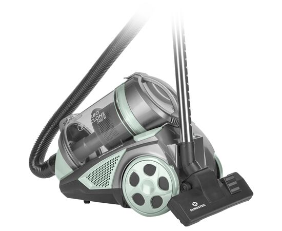  Пылесос EUROSTEK EVC-3009 серый/зеленый, 2400/420 Вт, контейнер, 3 литра 