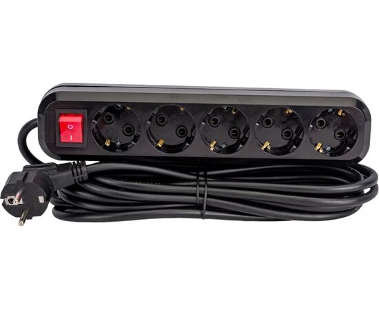  Сетевой фильтр 5Bites SP5B-350 5м, 5 розеток, 16A, черный 
