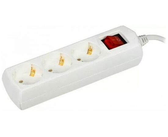  Удлинитель IEK У03В (WYP10-10-03-07-ZK-G) 3 места 2P PE/7м 
