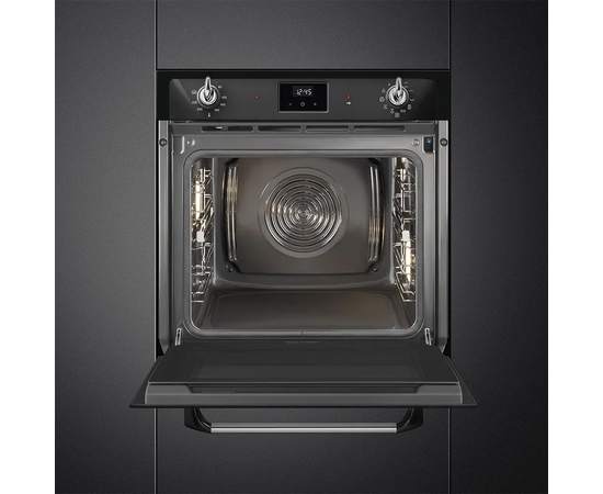  Духовой шкаф электрический SMEG SOP6900TN многофункциональный c пиролизом, 60см, 9 функций, чёрный 
