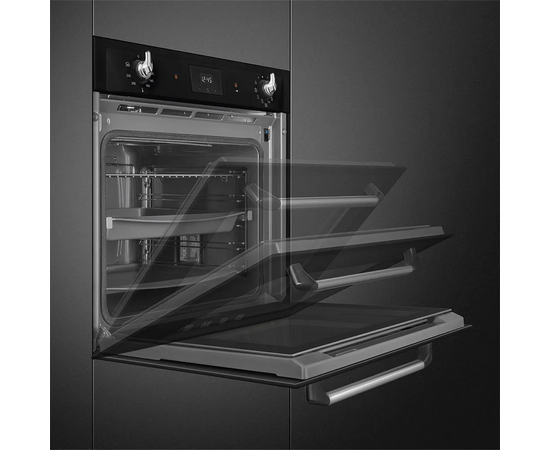 Духовой шкаф электрический SMEG SOP6900TN многофункциональный c пиролизом, 60см, 9 функций, чёрный 