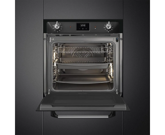  Духовой шкаф электрический SMEG SOP6900TN многофункциональный c пиролизом, 60см, 9 функций, чёрный 