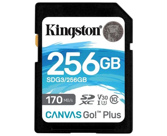  Карта памяти Kingston SDG3/256GB SDXC, UHS-I Class U3 V30 