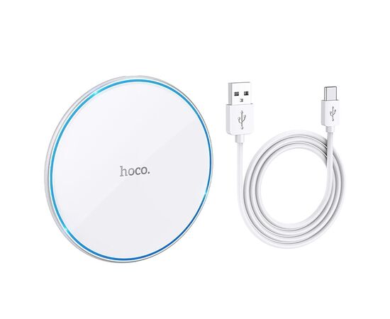  ЗУ Сетевое Беспроводное Hoco CW6 Pro PD/QC 15W (white) (215782) 