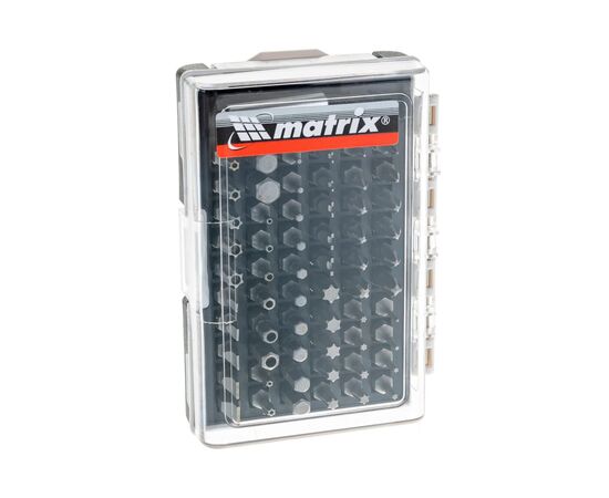  Набор бит с магнитным держателем MATRIX 11387 CrV,61шт 